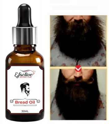 Efactive Beard Oil for Growing Beard Faster with Almond and Redensyl and DHT Booster for Nourishment & Moisturization, Advanced Beard Growth Oil for Patchy Beard (30 ml)