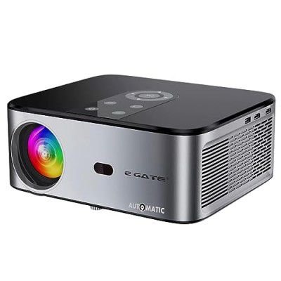 EGate O9 Pro-Zen Projector, HD 1080p, 12000 Lumens LED, 4K Support | (EO9025,Black)