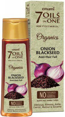 EMAMI 7 Oils in One Organics - Onion Black Seed Hair Oil (200 ml)