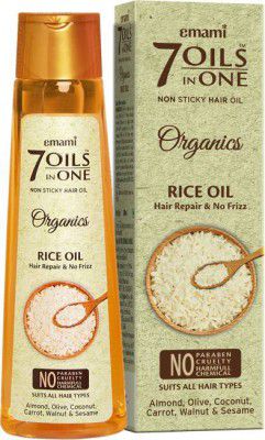 EMAMI 7 Oils in One Organics - Rice Oil Hair Oil  (200 ml)