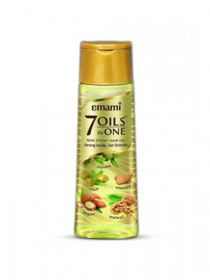 Emami 7 OILS IN ONE Non-Sticky Hair Oil with Jojoba Oil & Olive Oil - 500ml