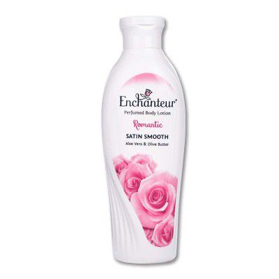 Enchanteur Romantic Perfumed Body Lotion 250ml with Aloe Vera & Olive Butter for Satin Smooth Skin