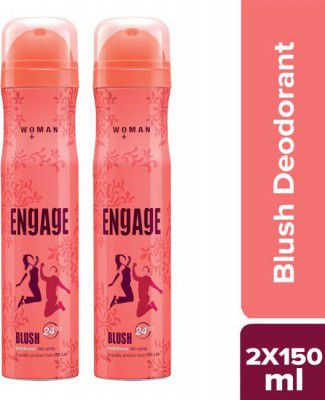 Engage Blush Deodorant Spray - For Women(150 ml) Deodorant Spray (300 ml, Pack of 2)