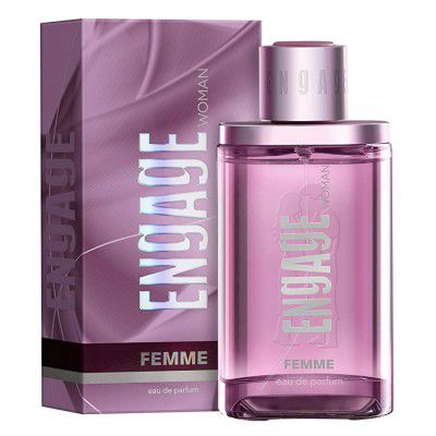 Engage Femme Eau De Parfum for Women, Citrus and Floral, Skin Friendly and Long Lasting, 90ml