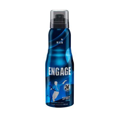 Engage Spirit for Him Deodorant for Men, Fresh & Energetic, Skin Friendly, 165ml