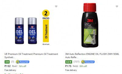 Engine Oils at Minimum 40% off