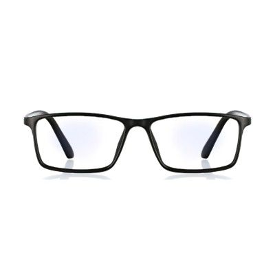 ENRICO Bluno Rectangle Zero Power Computer Blue Light Blocking Glasses | Anti Glare Blue Light Filter Glasses for Eye Protection from Laptop/Mobile Screen | Blue cut Reading Glasses for Men & Women