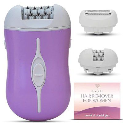 Epilator for Women by AZAH | 2 in 1 Body Shaver & Epilator | Mini Portable Electric Shaver for Women & Men| Hair Removal, Epilator & Bikini Trimmer, Portable & Convenient Shaving Machine