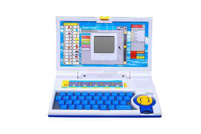 esnipe mart® 20 activities & games fun laptop notebook computer toy for kids-Blue