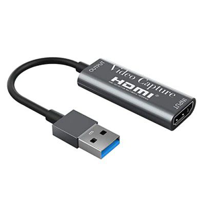 Etzin Video Capture Cards 4k, HDMI Video Capture Card USB 2.0 HD 1080P Capture Adapter Directly to Computer for Gaming, Streaming, Teaching, Video Conference, Live Broadcasting