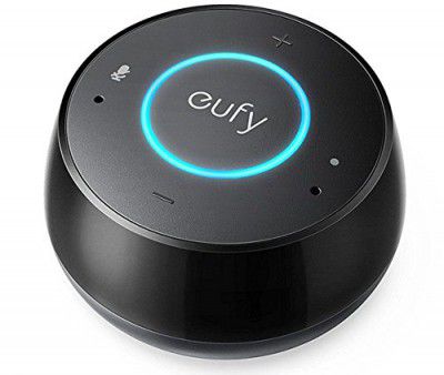 Eufy Genie Wi-Fi Smart Speaker with Amazon Alexa, Voice Control and Hands-Free Use, Stream Online Music (Amazon Music, Pandora, Sirius XM), Smart Home Control, AirPlay Compatible, AUX Output, Black