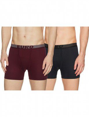 Euro Men's Cotton Trunks (Pack of 2)