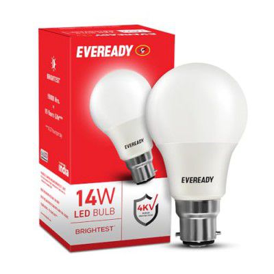 Eveready 14W Led Light Bulb | High Efficiency & Glare-Free Light | Cool Day Light (6500K), b22d