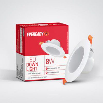 EVEREADY 8W LED Downlighter | Round Shape | Pack of 1