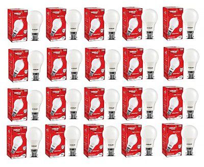 Eveready 9W Led Light Bulb| Cool Day Light (6500K) | Pack Of 20 |Energy Efficient| 4Kv Surge Protection |100 Lumens Per Watt, B22