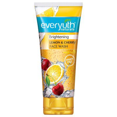 Everyuth Naturals Brightening Lemon & Cherry Face Wash, 150gm