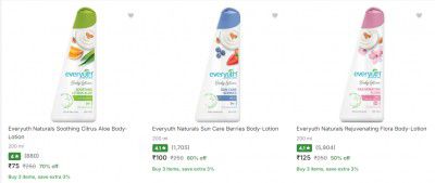 Everyuth Naturals Moisturizer Upto 70% Off