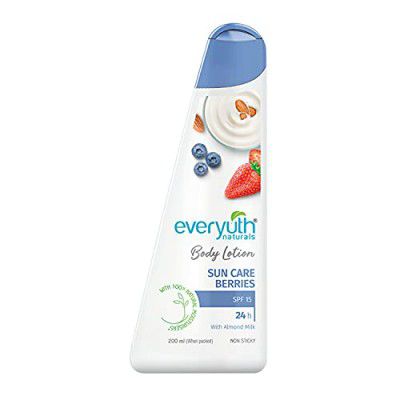 Everyuth Naturals Sun Care Berries Body Lotion(200ml) | With SPF-15 For Sun Protection