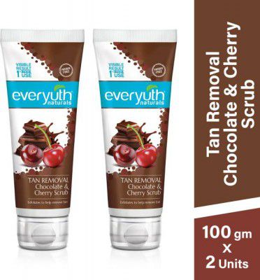 Everyuth Naturals Tan Removal Choco Cherry Scrub  (200 g)