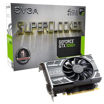 EVGA GeForce GTX 1050 Ti SC Gaming, 4GB GDDR5, DX12 OSD Support (PXOC) (04G-P4-6253-KR)