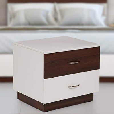 EVOK Element Engineerwood Night Stand- White + Walnut