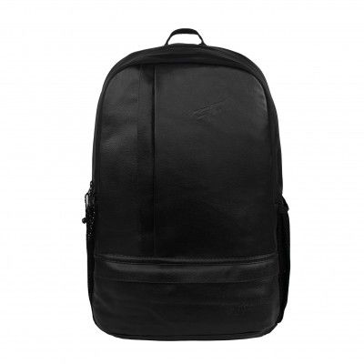 F Gear Burner Black 22L Medium Laptop backpack Fits upto 17" Laptop faux Artificial Leather Water resistant 