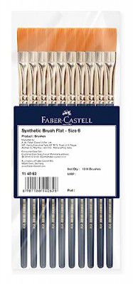 Faber-Castell Paint Brush - Synth Hair Flat Size 6 PCK-10