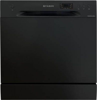 Faber FFSD 6PR 8S ACE BLACK Free Standing Dishwasher