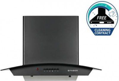 Faber HOOD ALPHA HC PB BK 60 Auto Clean Wall Mounted Chimney (1100 CMH)