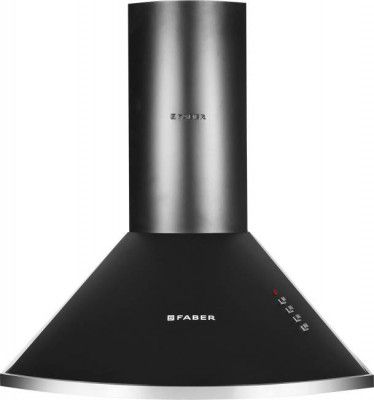 FABER HOOD CLASS PRO PB BK LTW 60 Wall Mounted Chimney (Black 1000 CMH)