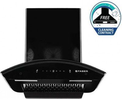 Faber HOOD ORIENT SMART 3D IND HC SC EBK 60 Auto Clean Wall Mounted Chimney (1250 CMH)