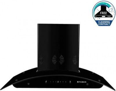 Faber HOOD PREMIA 3D PLUS IND HC SC BK 60 Auto Clean Wall Mounted Chimney (1298 CMH)