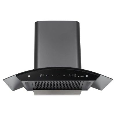 Faber 75 cm, 1200 m³/hr,Auto-Clean curved glass Kitchen Chimney (HOOD SUNNY HC SC BK 75)