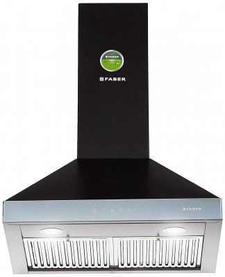 Faber 60 cm 1095 m³/hr pyramid Kitchen Chimney (Hood Topaz Smart 3D T2S2 BK TC LTW 60)