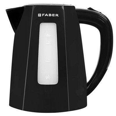 Faber Plastic Electric Kettle, FWK 1.7 litres boiler for Water, (FWK 1.7 BK)