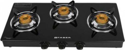 Faber Shine 300 CT Glass Manual Gas Stove  