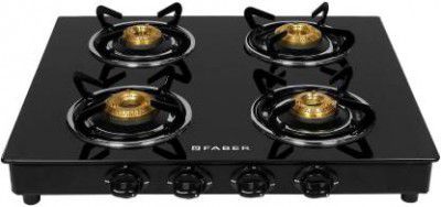 Faber Shine 400 CT Glass Manual Gas Stove  