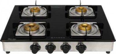 Faber Supreme Plus 4 BB Antileak Technology Stainless Steel Manual Gas Stove 