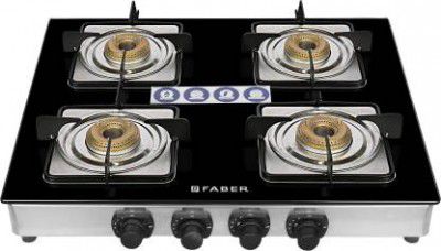 Faber Supreme Plus C 4BB Stainless Steel Manual Gas Stove  