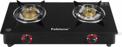 Fabiano 2BRN Glass Top 2 Brass Burner  