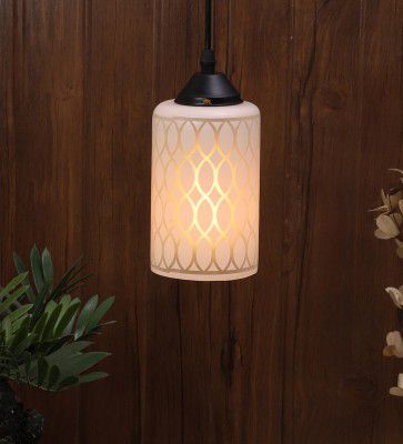 Fabricio Hsaka White Glass Hanging Light