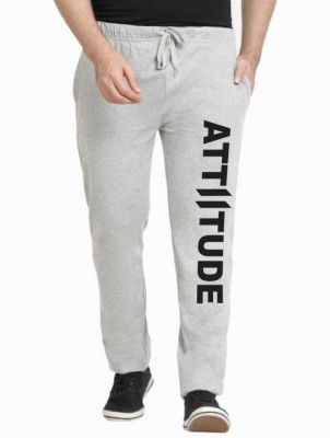 FabryKa Printed Men Grey Track Pants