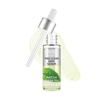 FACES CANADA Pro Clear Skin Serum, 27 ml | Matcha Green Tea & Salicylic Acid