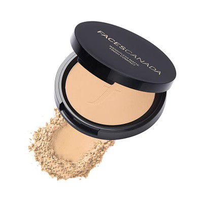 Faces Canada Weightless Matte Compact SPF 20 Enriched with Shea Butter and Vitamin E Non Oily Matte Finish Sand 9gm