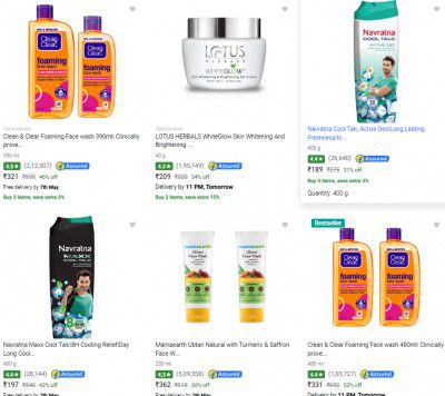 Flipkart : Facewash  & Care Upto 60% Off