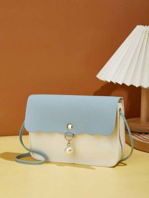 Fargo Grey, White Women Sling Bag