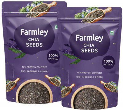 Farmley Premium Chia Seeds  (400 g, Pack of 2)