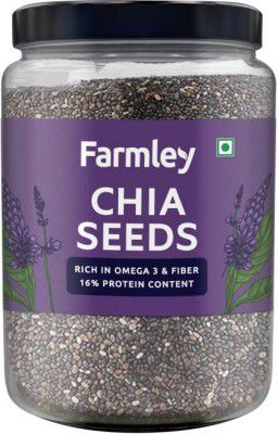 Farmley Premium Natural Chia Seeds Jar 1 kg | Edible Chia Seeds | Rich in Protein Chia Seeds  (1 kg)