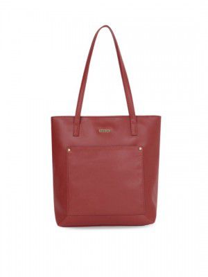 Fastrack Burgundy PU Structured Shoulder Bag