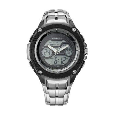 Fastrack Deux Machina Analog-Digital Grey Dial Mens Watch-NN38053PM01